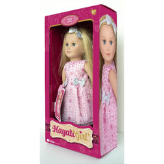 Hayati Girl  Doll Sandy Long Hair Holiday Dress 18-Inches