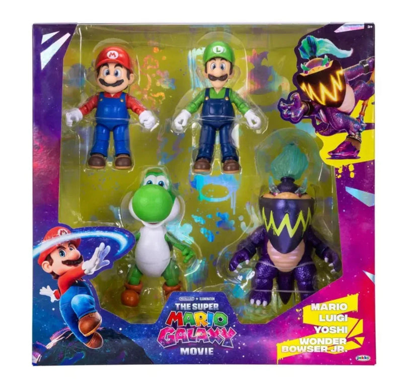 Super Mario Movie 2 Figure 5cm 4 Pack Multicolor Collectible Action Figure Set