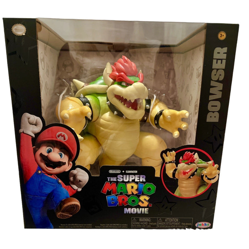 Super Mario Movie 18cm Fire Breathing Bowser Action Figure Collectible Toy Set